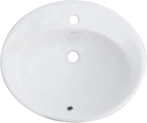 Lavabo sopra-piano con foro rubinetto 57x49cm - LS65 - Honorern
