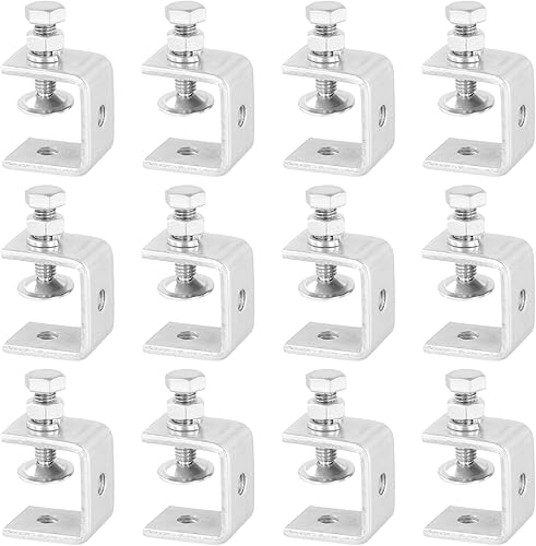 12 morsetti a C da 30 mm, in acciaio inox, mini morsetto a vite in metallo 304, set di morsetti a C, per saldatura, attrezzi, fai da te, lavorazione del legno - Honorern