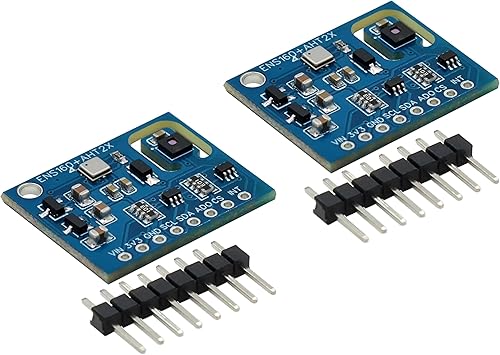 2 pezzi Sensore di umidità temperatura qualità dell'aria ENS160 + AHT21 CO2 eCO2 TVOC - Honorern