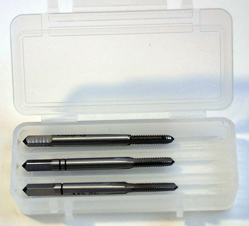 Set di 3 maschi a mano per filettatura, M 3,5 x 0,6 mm, HSS DIN352, filettatura destra - Honorern