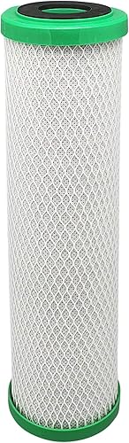 CTO5-CM - Cartuccia filtrante per acqua a blocchi di carbone, con riduzione della cloramina (25,4 x 6,3 cm), filtra cloro e clorammine, 0,5 – 1 micron - Honorern