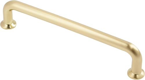 Maniglia per mobili NORD | Maniglia per mobili | Lunghezza 17,45 cm | Distanza tra i fori 16 cm | ZnAl |Oro spazzolato - Honorern