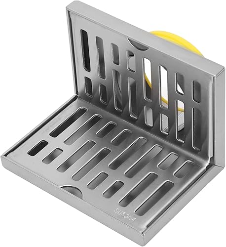 Piletta angolare a Pavimento, piletta a L antiruggine antiusura per balconi per Bagno per Cucina - Honorern