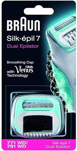 Braun Silk-Épil 7 771/781 Cappuccio Lisciante con Ricambio Esfoliante Progettato per Epilatori Dual - Honorern
