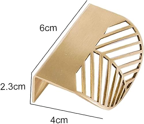 Maniglie per Mobili Nascoste, 4 Pezzi Nascoste Maniglie per Cassetti Maniglie Nascoste per Mobili Da Cucina, Maniglie Dorate per Mobili Pomelli per Cassetti Maniglia Cassetto - Honorern