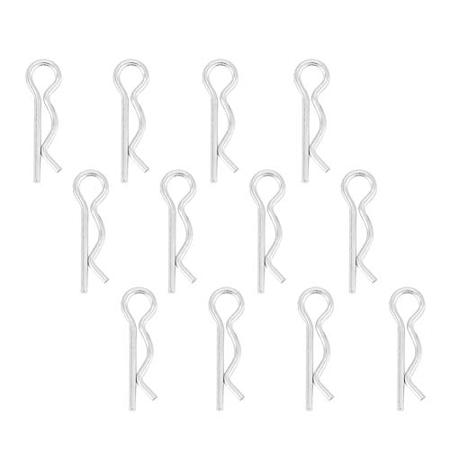 50pcs R tipo pinze fermacavo 1 * 18mm zincato pin di fissaggio clip di primavera capelli pin key fastener montaggio kit di assortimento - Honorern