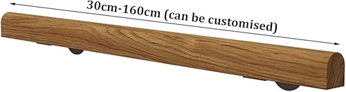 Corrimano per Scale da Esterno Corrimano in legno per Interni Corrimano da Parete Antiscivolo Ringhiere per Terrazze kit Completo per Corridoi,Giardino (30cm) - Honorern