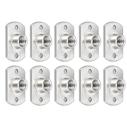 METALLIXITY Dadi per Saldatura a Punti (M6) 10 Pezzi, Dado di Fissaggio a Doppia Linguetta in Acciaio al Carbonio - per Edilizia Industriale - Honorern