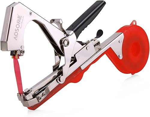 AOSOME ASAP 1618 Legatrice per Piante - Attrezzo Tapener da Giardino per Vigneto e Rami (Pomodori, Melanzana, Fiori, Verdura), Strumento di Legare Manuale, Nastro Universale - Honorern