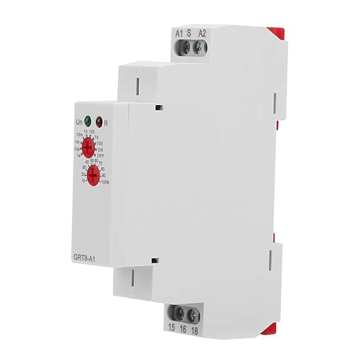 BOROCO Relè a tempo di ritardo all'accensione,GRT8-A1 Relè a tempo di ritardo all'accensione mini Montaggio su guida DIN AC 220 V - Honorern