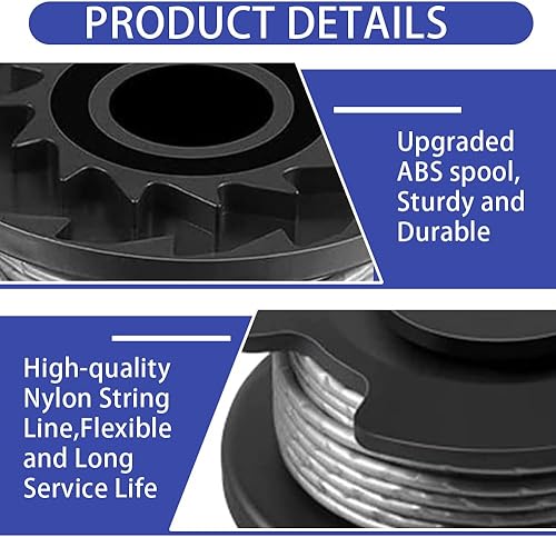 Bobine di Filo Decespugliatore,Bobine Rocchetto Filo Tagliabordi,Bobina di Ricambio Nylon (QIAO-BOS-1C-3+1NEW) - Honorern