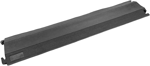 Passacavo a Pavimento in Gomma per la Protezione elettrici canalina Lunghezza 1 Vie 102 x 21.5 cm - Honorern