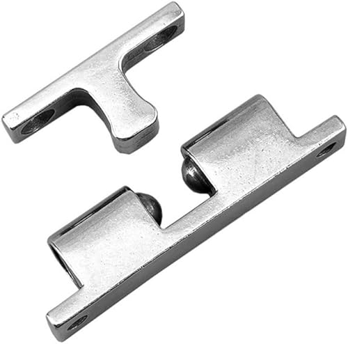 Chiavistello a doppia sfera in acciaio inox da 70 mm, chiusura regolabile per armadietti, armadi e porte di mobili, cromati, facili da installare - Honorern