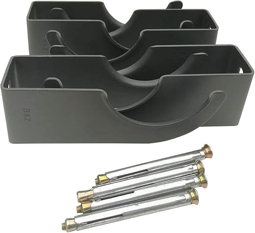 4 staffe per radiatore a doppio braccio tradizionale (antracite) con viti libere (110 mm (A) x 55 mm (B), antracite) - Honorern