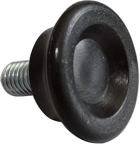 C42428-4 piedini regolabili M8, da avvitare, diametro 28 mm, altezza 12 mm, colore: Nero - Honorern