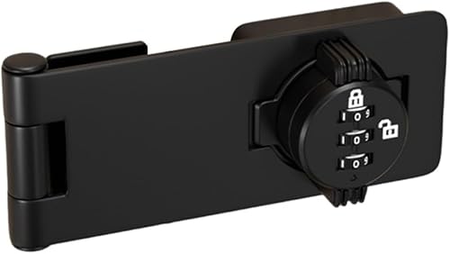 Lucchetto con combinazione a 3 cifre, in lega di zinco, adatto per mobili da cucina, cassetti, armadi, casseforti (bianco) - Honorern