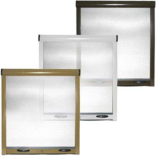 ZANZARIERA A RULLO AVVOLGIBILE RIDUCIBILE CON FRIZIONE FINESTRA KIT ZANZARIERE (80X170 BIANCO) - Honorern