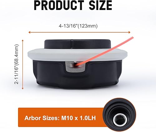 Testina per tagliaerba Autocut C26-2 per STIHL FS55 FS56 FS70 FS94 FS91 FS111 FS131 FS240 FS FR Serie 4002 710 2169 10 pezzi 1.0LH pezzi di ricambio per decespugliatore con filo da 2,4 mm x 21 - Honorern