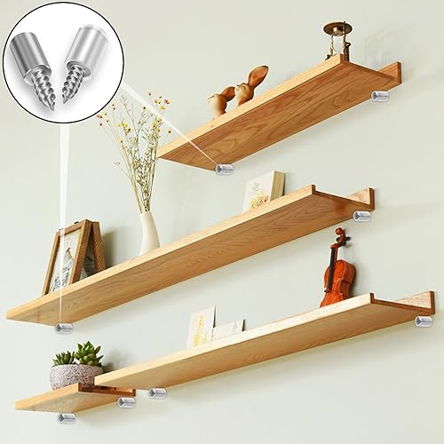 SWTYExt 60 Pezzi Supporti per Mensole Ø7.5mm Reggimensola Legno Perni per Mensole con Copertura Antiscivolo Reggi Mensola Armadio per Mobile per Scarpe Librerie Armadietti Ripiani Legno Vetro - Honorern