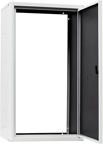 Copricaldaia Coibentato da Esterno e Interno in Lamiera Preverniciata Bianco-Grigio SP. 6/10 – Dimensioni 90x50x33cm - Con Kit di Montaggio, QR code Istruzioni e Pellicola Protettiva – con Chiave - Honorern