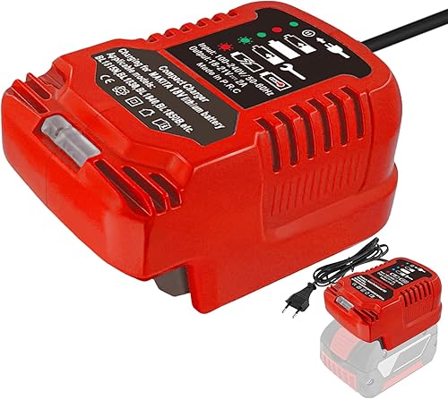 Caricabatterie PXC di ricambio per batteria Einhell 18 V Power X-Change, mini caricatore portatile per tutte le batterie PXC, utilizzabile per viaggi e costruzione - Honorern
