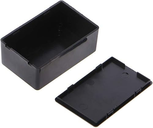 5 pezzi di plastica caso Progetto elettronico caso strumento caso fai da te 70x45x30mm - nero - Honorern