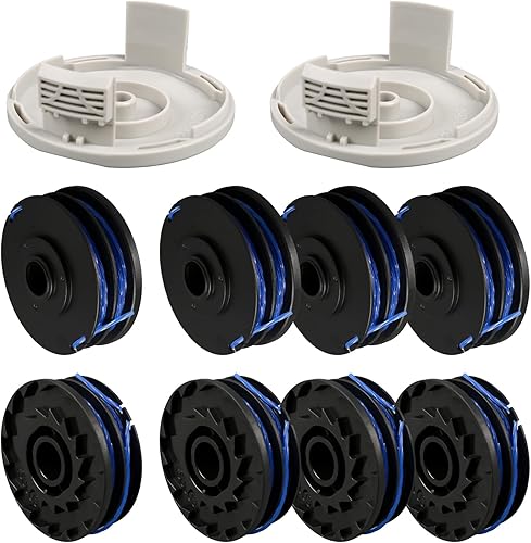 Bobina di filo per decespugliatore, diametro 1,5 mm, 8 m, per RAC123, compatibile con Ryobi RLT4027, RLT4125, RLT5027, RLT6030, RLT5127, RLT6130-5132002670, bobina di ricambio per tagliabordi con - Honorern