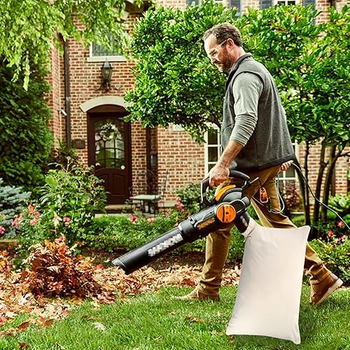 Sacchetto universale per soffiatore sottovuoto con spalla, 90 l, grande capacità, per raccogliere foglie da giardino, adatto alla maggior parte degli aspirapolvere per foglie, borsa di - Honorern