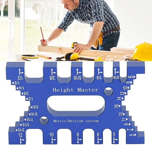 Calibro per Tenoni a Coda di Rondine, Truschino Falegname Ad Alta Precisione, Facile Produzione di più Giunti a Coda di Rondine Precisi, Scale Metriche e Imperiali, Rosso - Honorern