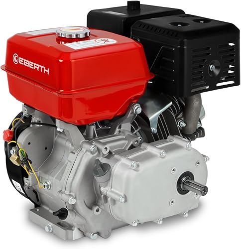 Motore a benzina EBERTH 13 CV 9,56 kW Motore stazionario Kart Drive frizione a bagno d'olio, albero Ø 22 mm, motore a 4 tempi, 1 cilindro, cilindrata 389 ccm, raffreddato ad aria avviamento a strappo - Honorern