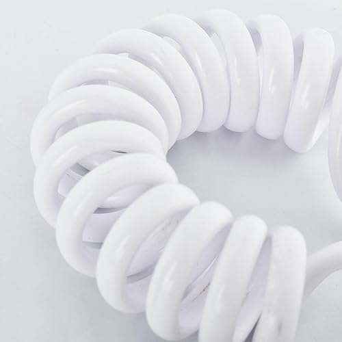 Tubo Flessibile per Doccino Bidet Tubo Flessibile Doccia Telescopico Tubo Flessibile per Doccia Molla per Spruzzatore Bidet Wc,Bianco,1,5 M - Honorern
