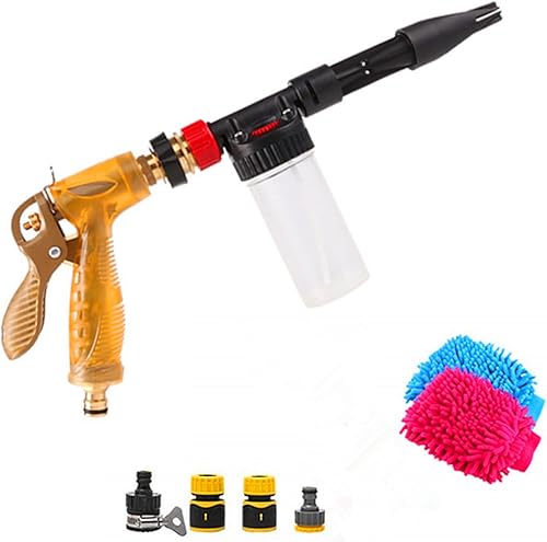 Rondella ad Alta Pressione Pistola Auto Spray Schiuma Pistola a spruzzo Auto Pulizia Schiuma Pistola 2-in-1 Pistola a spruzzo Manuale a spruzzo di Schiuma per Finestra Giardino Car Piano - Honorern