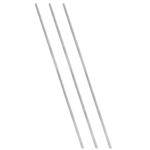 1/4'-20 UNC Asta Filettata Integrale Acciaio Inossidabile 304, 3pz Lungo 12' Vite Filettata Lunga Filettatura Destra Tutti Perni Asta Filettata per Bulloni Ancoraggio, U-Bolts - Honorern