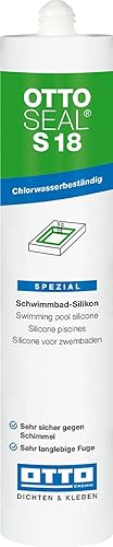 OTTOSEAL S 18 - Cartuccia in silicone per piscina, 310 ml, C01, colore: Bianco - Honorern