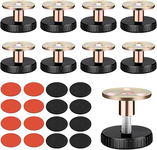 8 Pezzi Piedini Regolabili per Mobili,Piedini Regolabili 27-40 mm,Piedini per Mobili con Cuscinetto Antiscivolo,Piedini Regolabili in Altezza per Mobili,Piedi dei Mobili per Tavoli, Divani, Armadi - Honorern