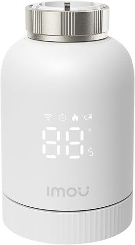 Imou Termostato per radiatori1+1, richiede un hub, termostato intelligente con funzione app,app Imou/schedulazioni/geofencing/rilevamento apertura finestre, solo WLAN 2,4 GHz - Honorern