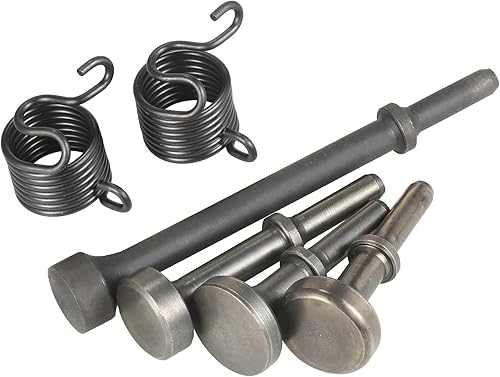 Set di punte pneumatiche per martello d'aria, 6 pezzi, in acciaio 40Cr con molla - Honorern