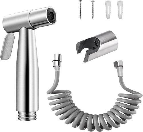 Doccetta per Bidet, Soffione doccia per WC in Acciaio Inossidabile, Soffione per Bidet per WC, Ugello per Pistola a Spruzzo per WC, Spruzzatore per Bidet Manuale per la Pulizia di WC, Bagno - Honorern