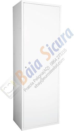 Baia Sicura Armadio Portascope 180x80x40 Colorato Rosso - Honorern