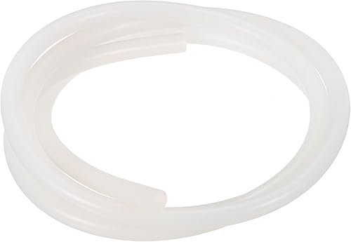 4mm x 6mm 1m Silicone Tubo, Tubo flessibile in silicone, Tubo Silicone Flessibile per Industriale ed Elettronica Attrezzatura e Acqua Tubi, Bianco - Honorern