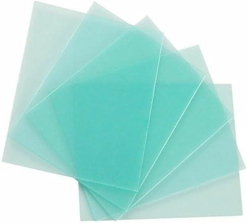 Confezione da 10 pannelli protettivi trasparenti in policarbonato per caschi da saldatura, schermatura affidabile per applicazioni di saldatura (115 x 90 mm) - Honorern