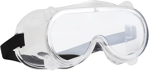 Blackrock Clear Safety Goggles Protective Eyewear with Direct Vent for Construction, DIY, Laboratory CE Certified Protection Against Dust, Debris and Particles - Honorern
