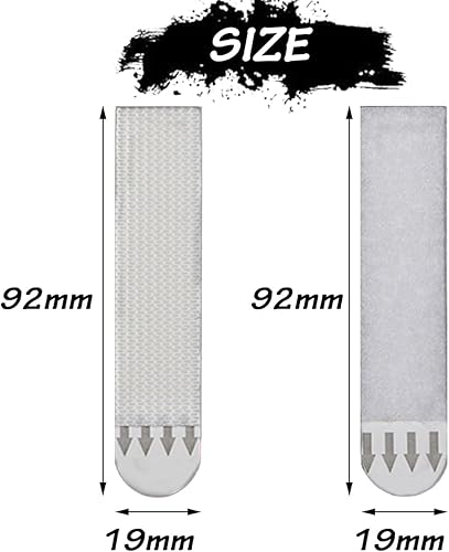 24 paia(48 strisce) Strisce Adesive Appendiquadri, Strisce Appendiquadri Bianco, Rimovibili Strisce Di Ricambio, Strisce Adesive Resistente all'Acqua da Muro per Quadri Cornici, Decorazioni Natalizie - Honorern