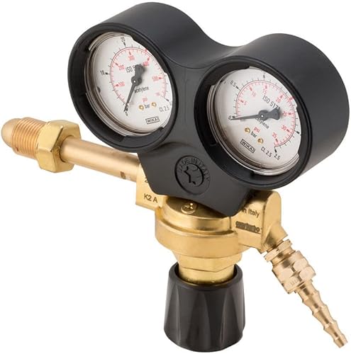 RIDUTTORE DI PRESSIONE ACETILENE OXYTURBO PER BOMBOLE RICARICABILI PRESSIONE BOMBOLA MAX 25 BAR ATTACCO MASCHIO CON GHIERA W 22.92 Ihe PER CANNELLI SALDATURA BIGAS - Honorern