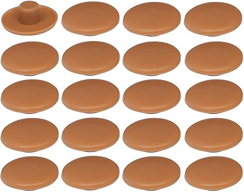20 x coprivite in plastica 4 x 2,7 x 11,8 mm Confirmat mobile tappo foro protezione universale, marrone rovere chiaro - Honorern