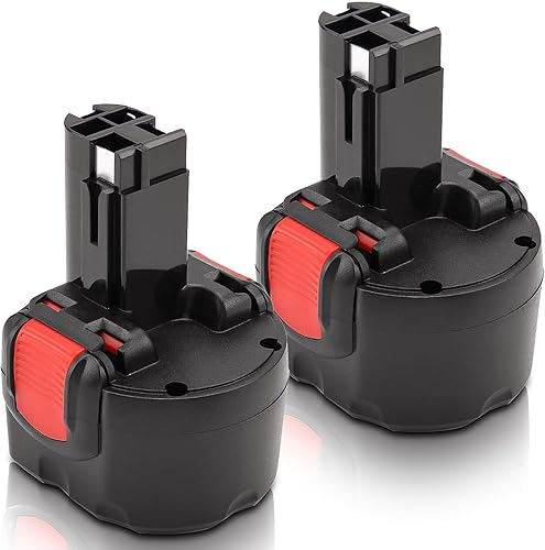 2 Pacchi Topbatt 9,6V 3500mA Ni-MH Batteria di ricambio per Bosch BAT048 BAT100 BAT119 BPT1041 PSR 960 PSR 9,6 VE-2 GSR 9,6 GSR 9,6V PAG 9,6V PLI 9,6V - Honorern