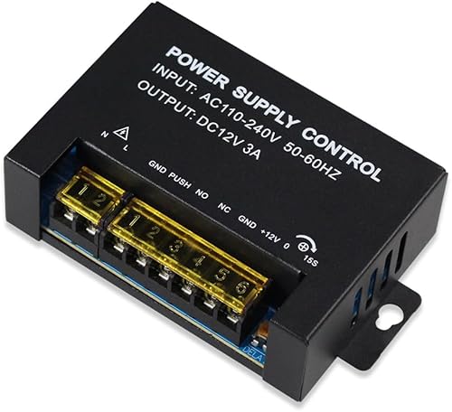 Sistema di controllo accessi speciale trasformatore di alimentazione 12VDC uscita per serratura elettrica ingresso 110-240VAC (12VDC/5A) - Honorern