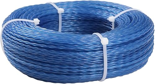 Filo per decespugliatore, filo intrecciato per decespugliatore, 2 mm, per sostituire erbacce e decespugliatori (2 mm x 50 m) - Honorern