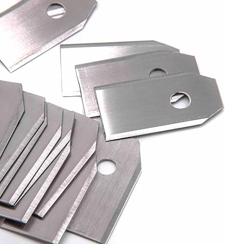 30x Lama di Ricambio Compatibile con Kress Mission Nano KR101E tagliaerba - Argento, in Acciaio - Honorern