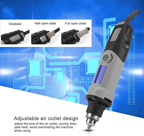 Die Grinder, Mini Die Grinder, 400W Electric Die Grinder Power Drill 6 Posizioni Utensile rotante a velocità variabile 220 V EU Plug - Honorern